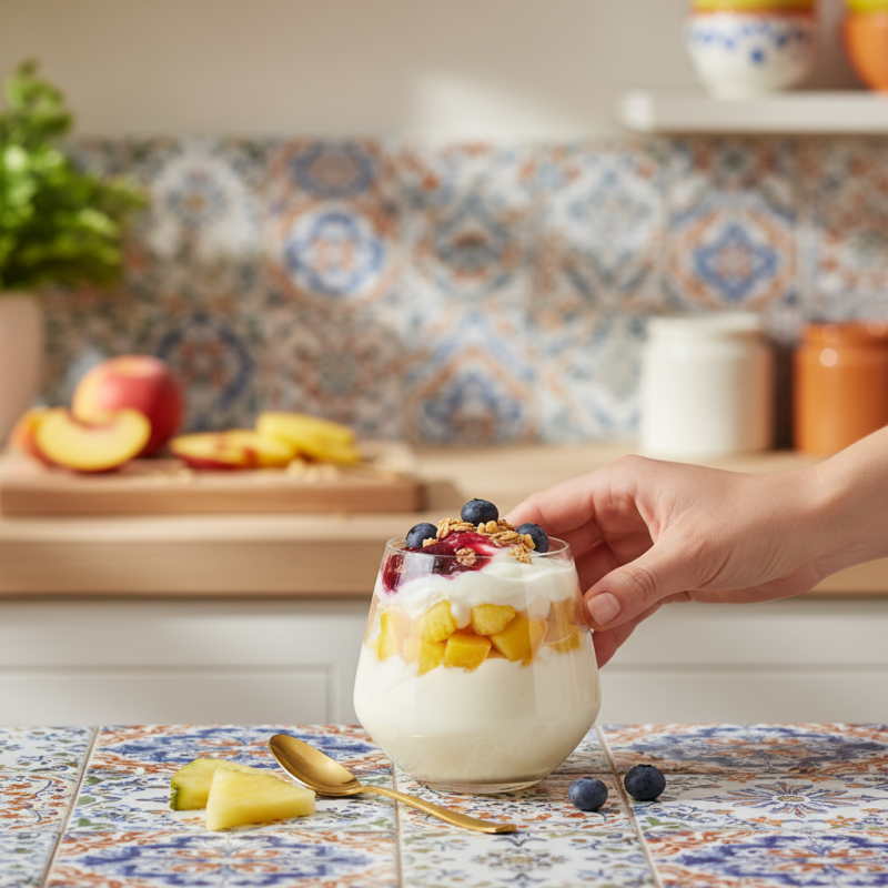 Easiyo Griechischer Joghurt Pfirsich & Ananas – Bild 2