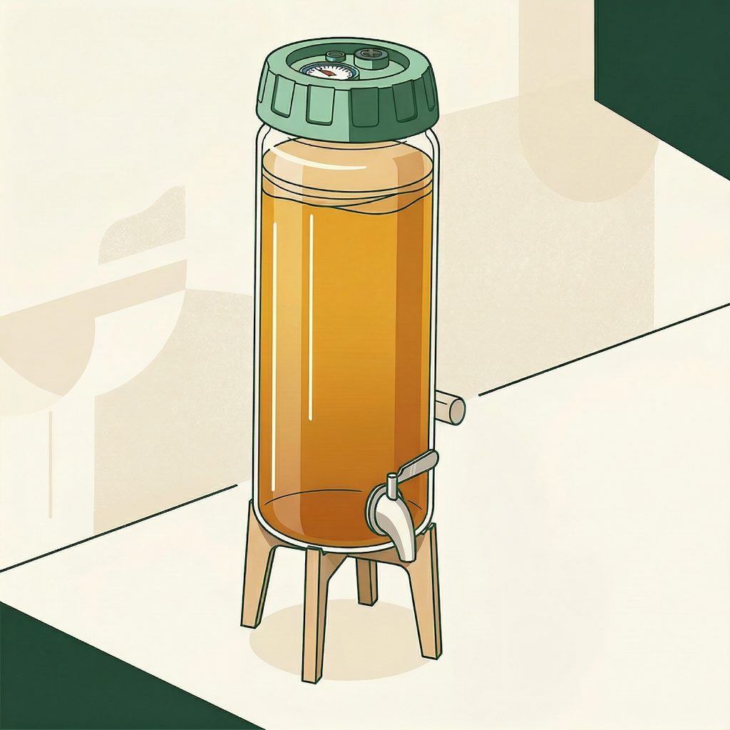 Illustration: Fertigen Kombucha über