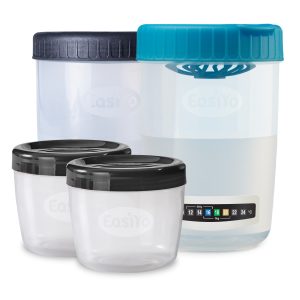 EasiYo Set: 1x Behälter 1kg, 1x DY-Behälter 1kg, 2x Lunchtaker