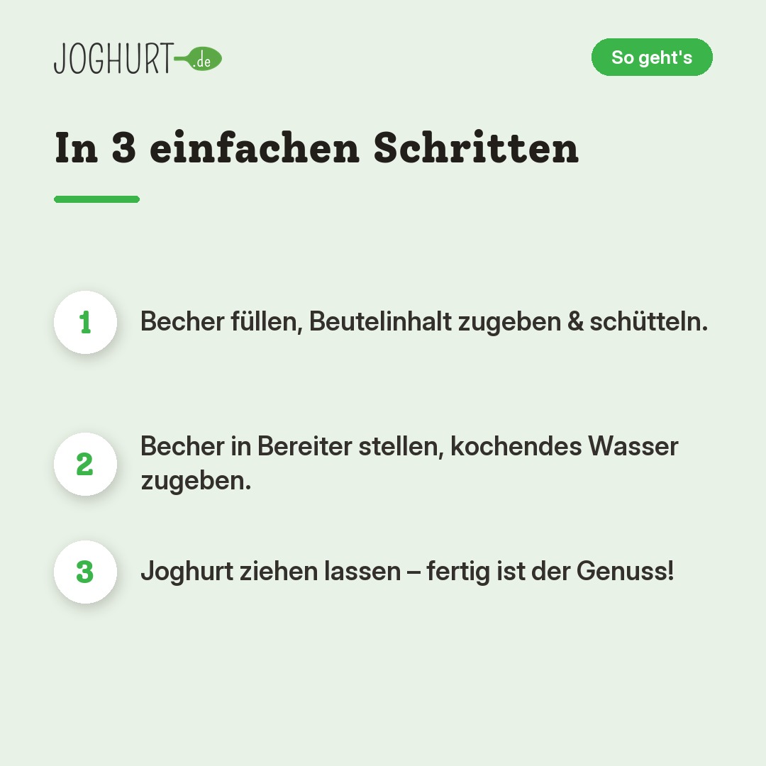 EasiYo Joghurtbereiter Schwarz – So geht's · kachel B