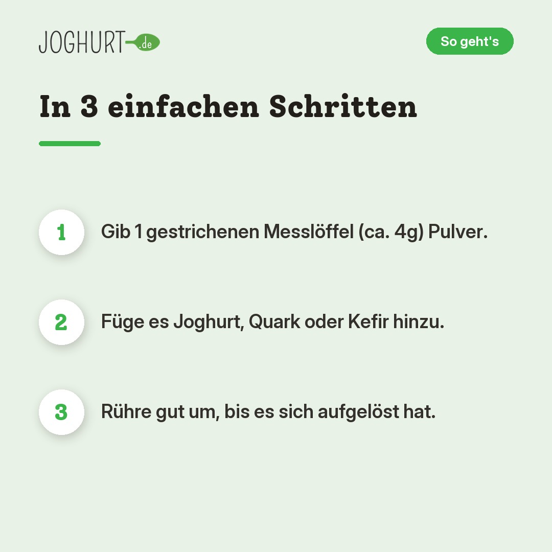 Flavour Up Zimtschnecke Geschmackspulver – So geht's · kachel B