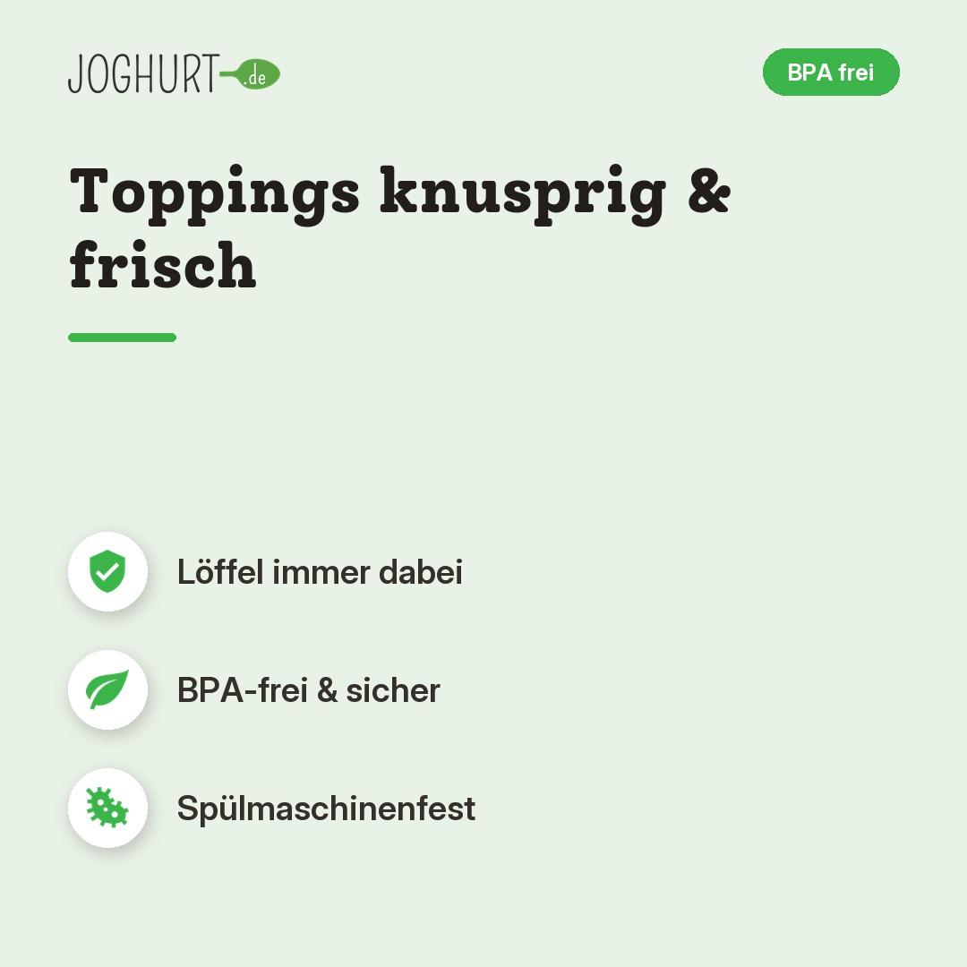 Joghurtbecher - Blau – Vorteile · kachel A