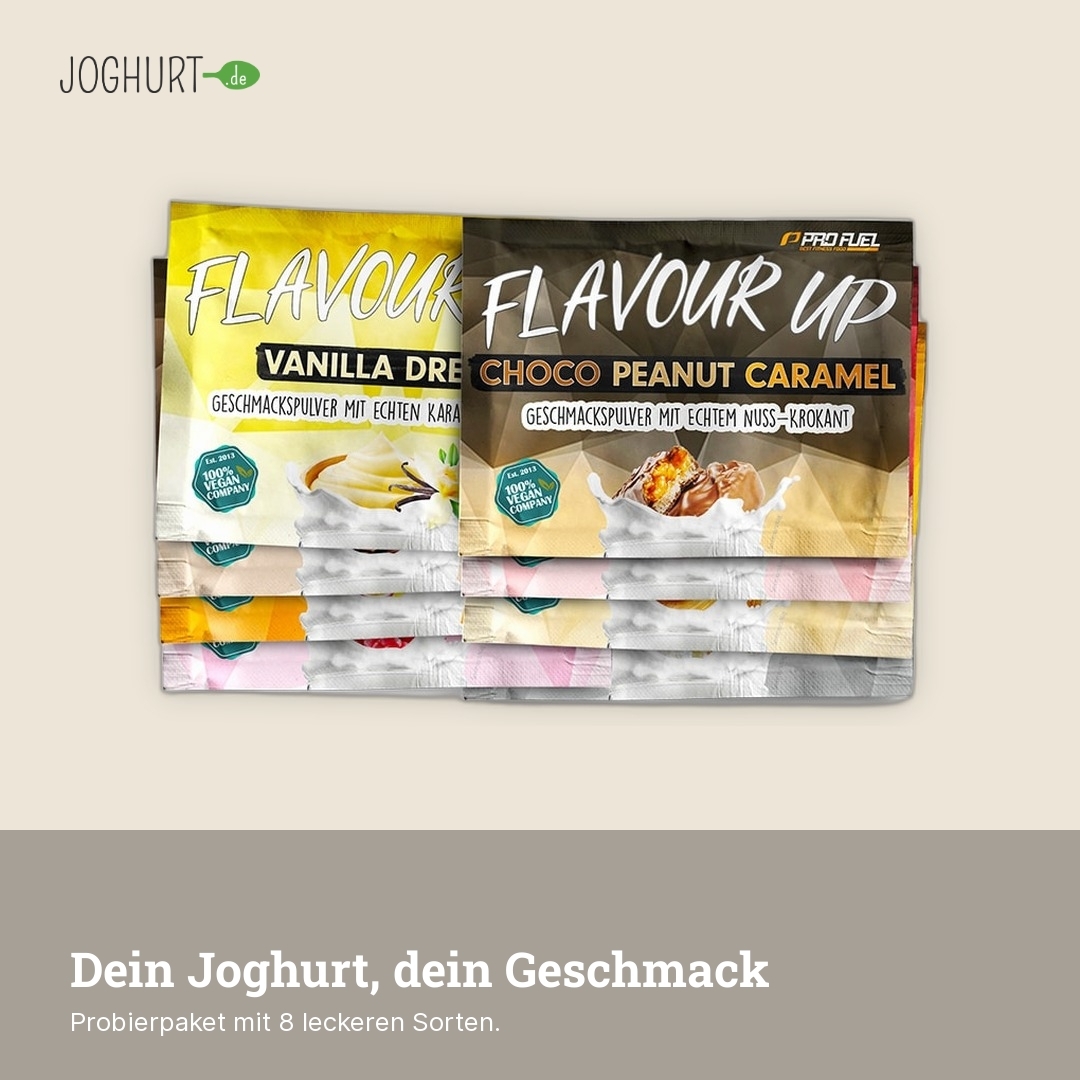 Flavour Up Geschmackspulver Probierpaket 1 – Lifestyle · kachel C