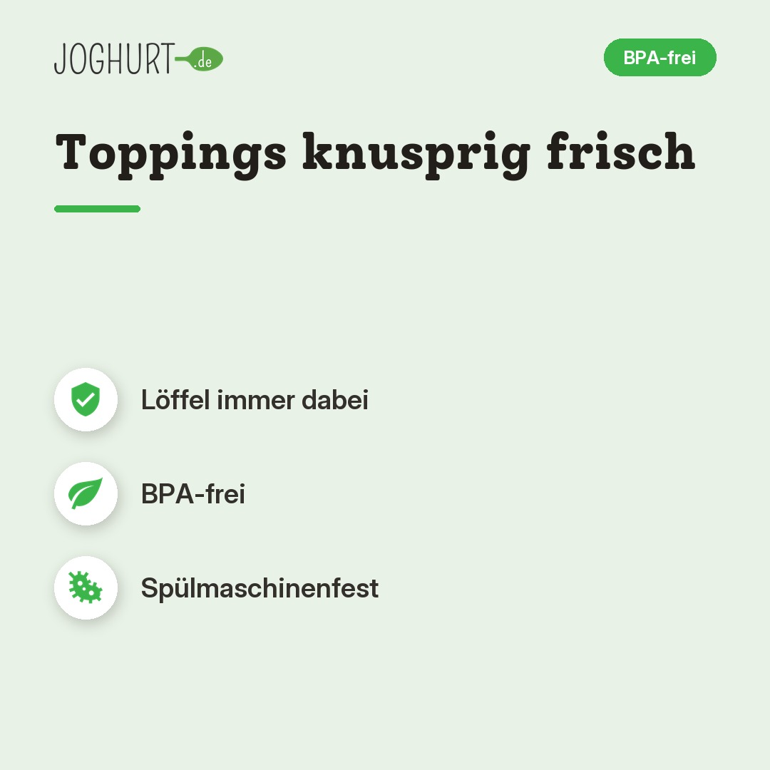 Joghurtbecher - Rosa – Vorteile · kachel A