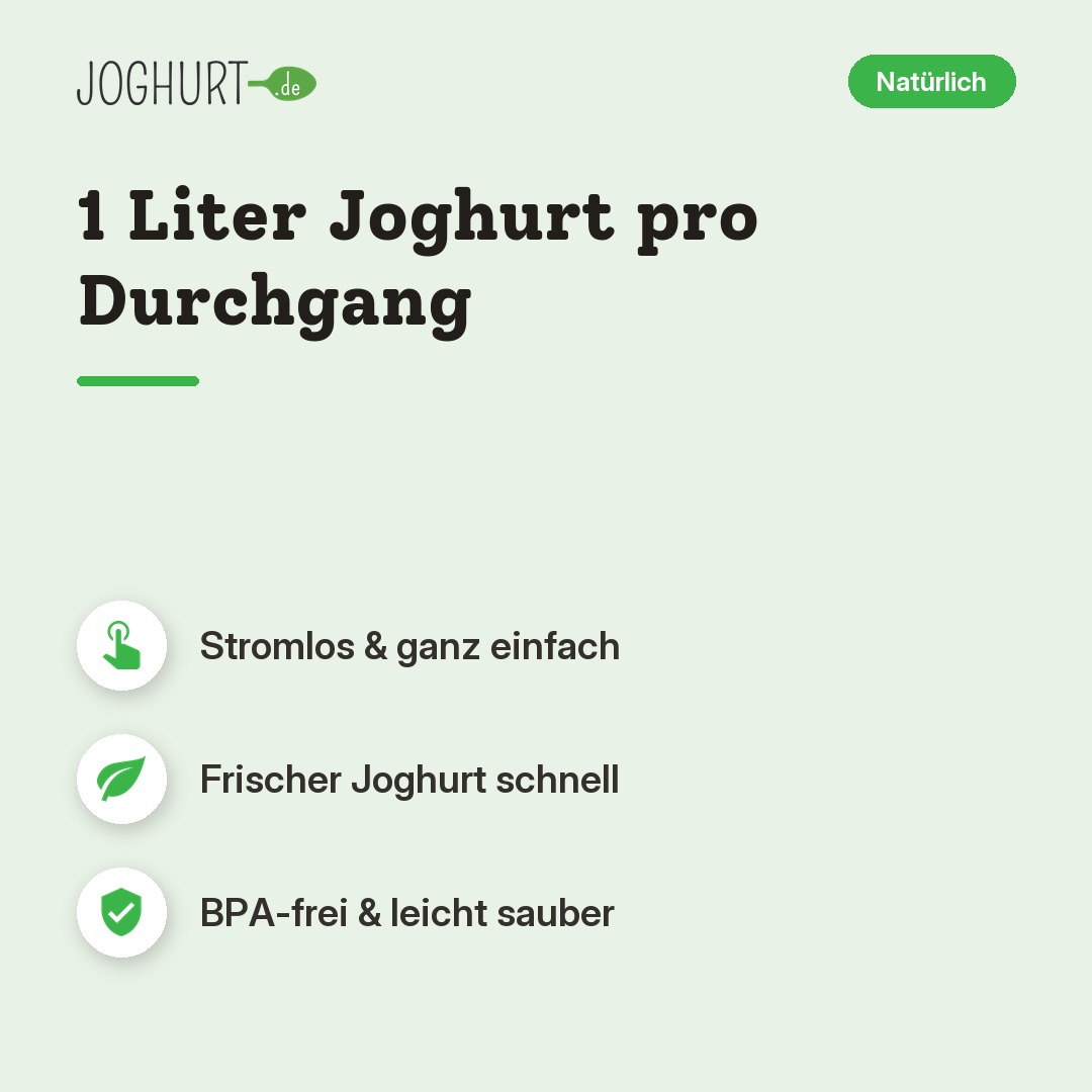 EasiYo Joghurtbereiter Rot – Vorteile · kachel A