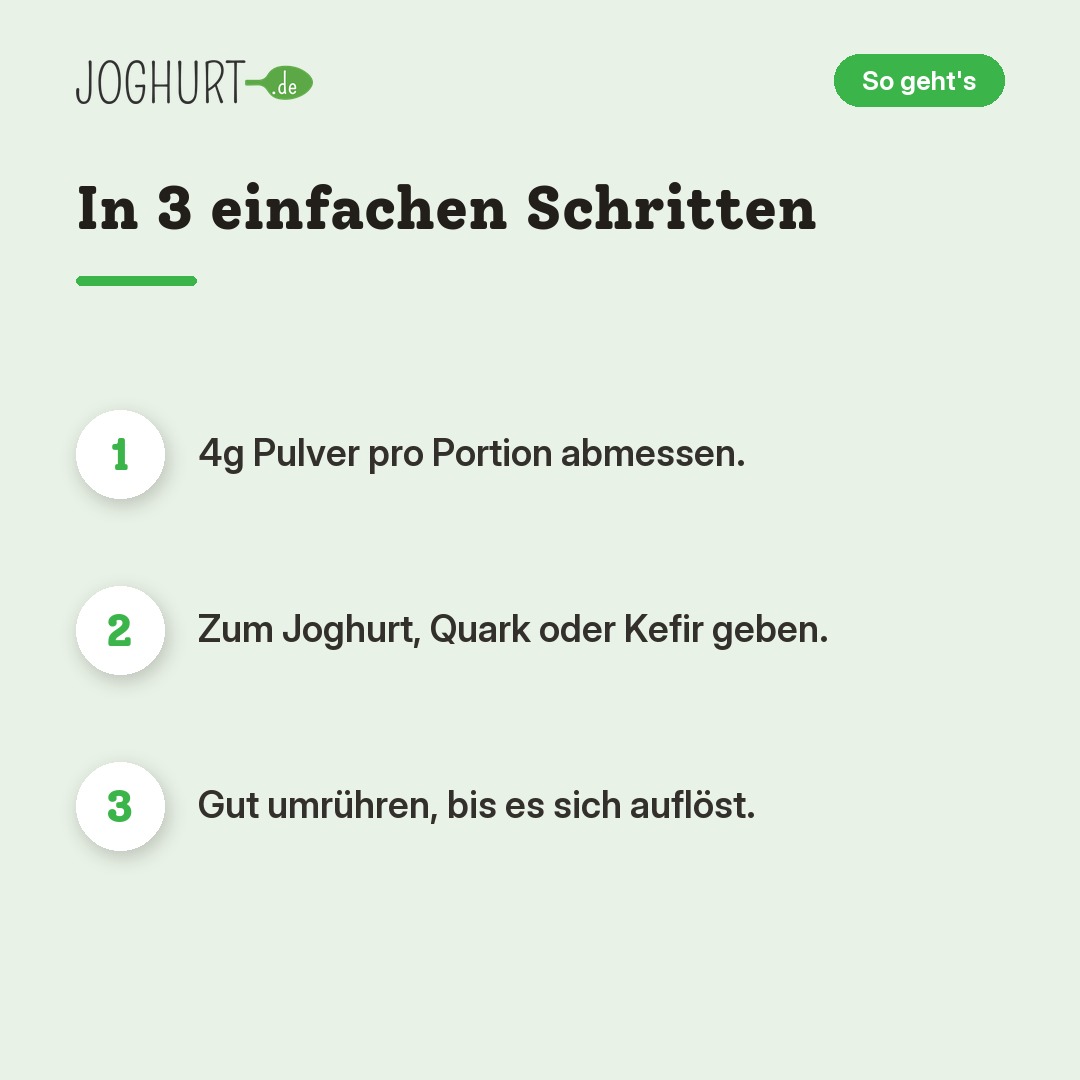 Flavour Up Geschmackspulver Probierpaket 2 – So geht's · kachel B
