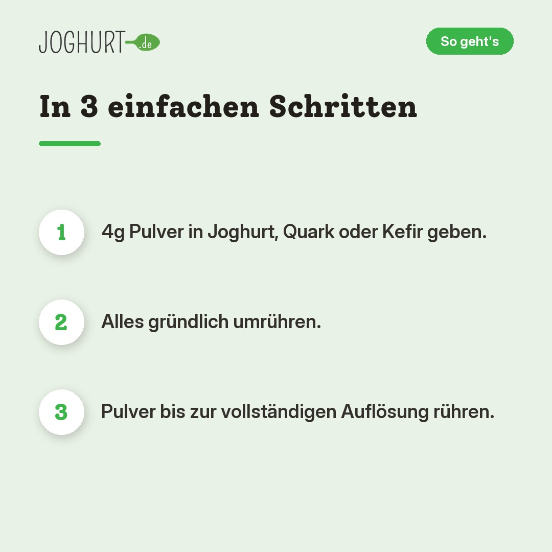 Flavour Up Geschmackspulver Probierpaket 1 – So geht's · kachel B