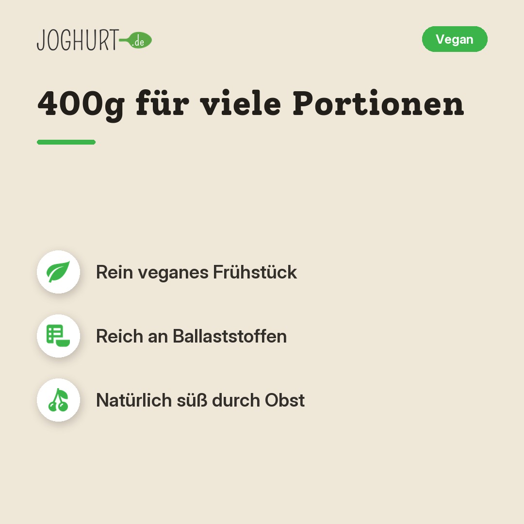 BioNut Granola Flower Power – 400 Gramm – Vorteile · kachel A