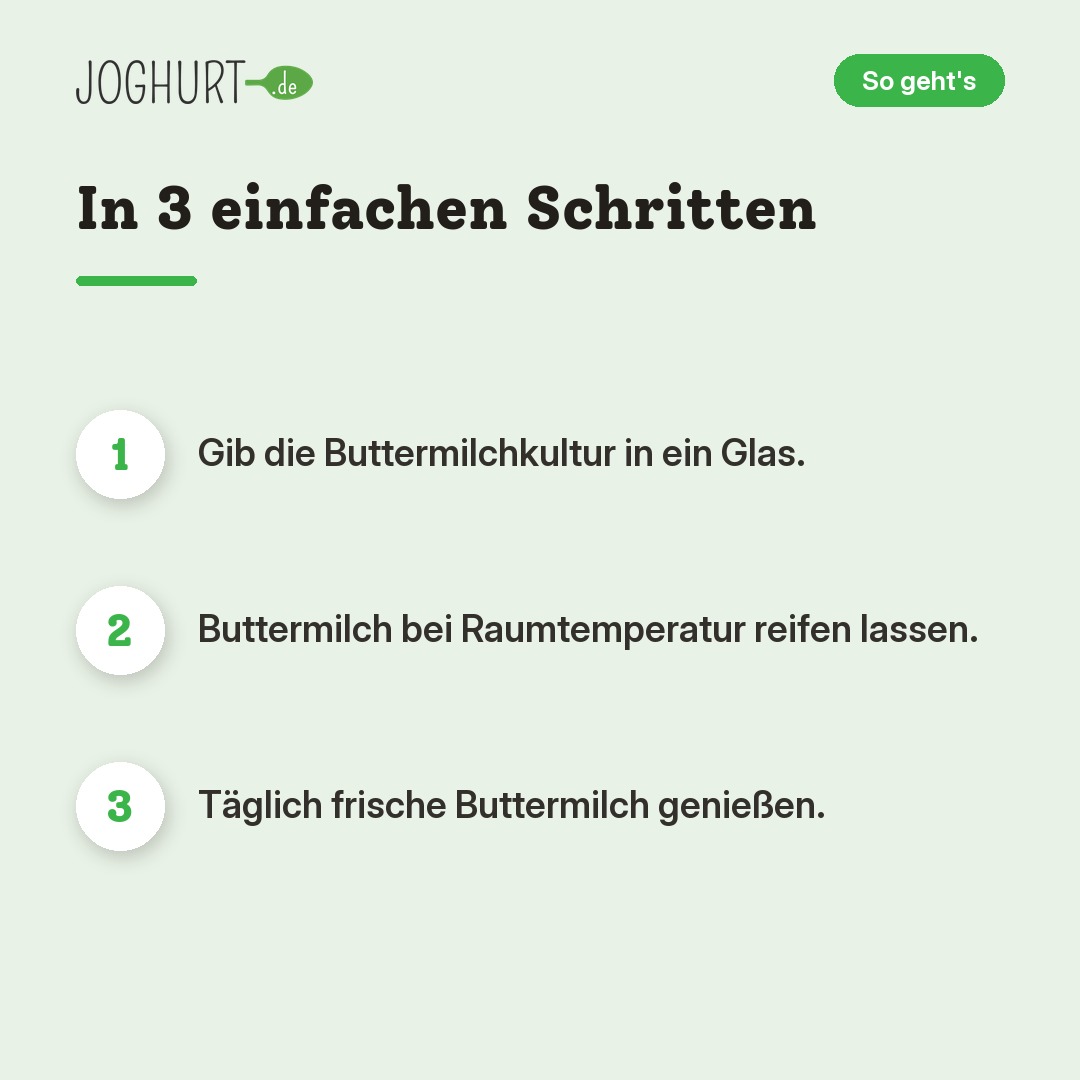 Buttermilch – So geht's · kachel B