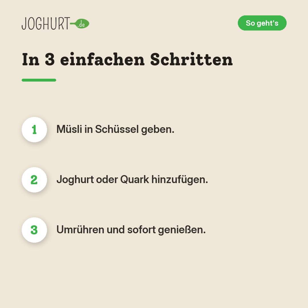 BioNut Müsli - 750 Gramm – So geht's · kachel B