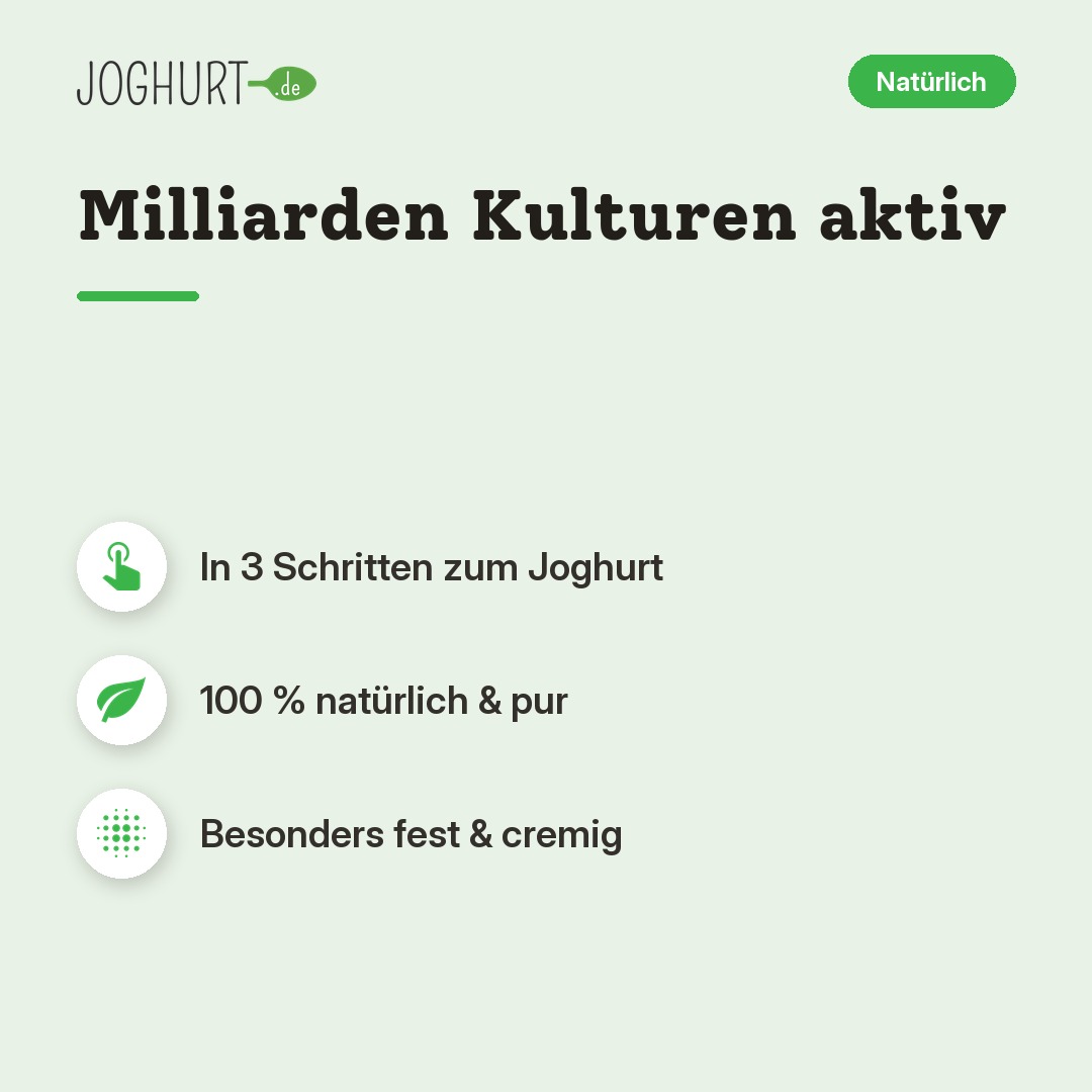 EasiYo Starterpaket – Vorteile · kachel A