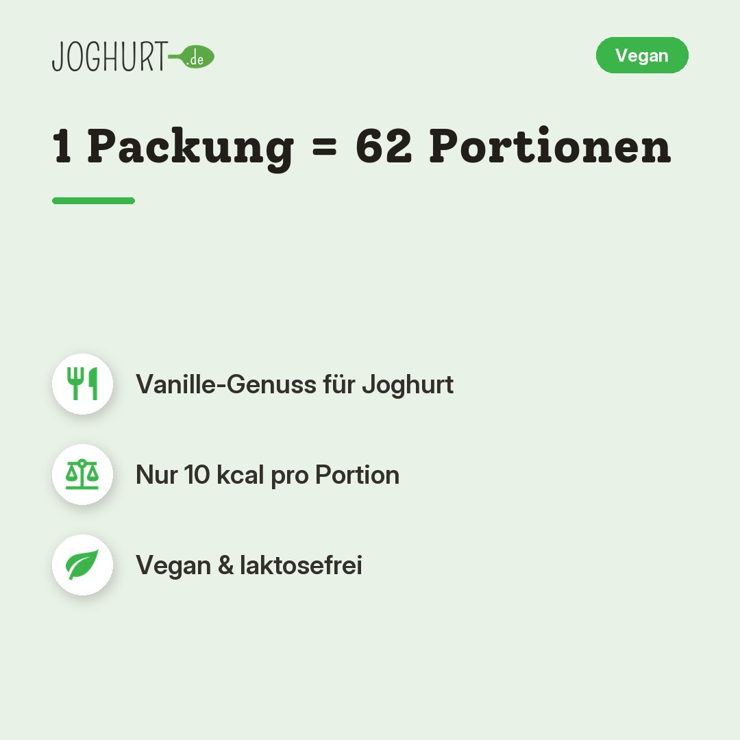 Flavour Up Vanille Geschmackspulver – Vorteile · kachel A