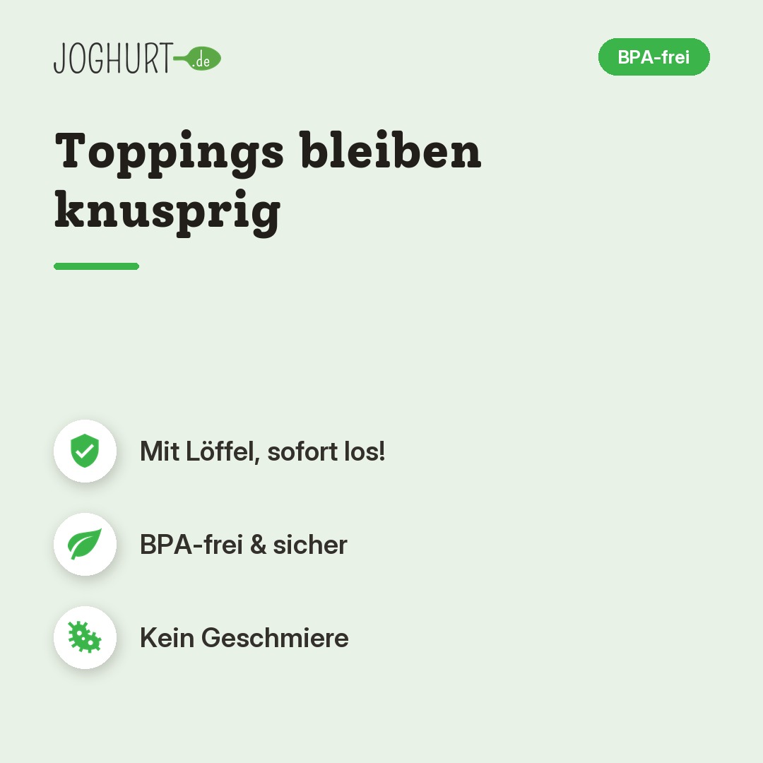 Joghurtbecher Mix – Vorteile · kachel A