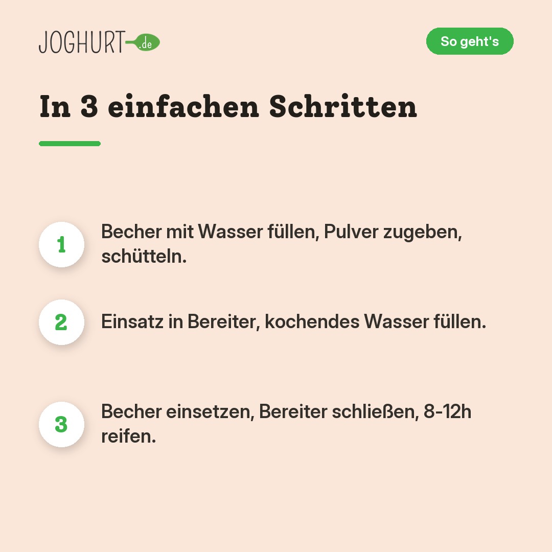 EasiYo Joghurt nach griechischer Art mit Schwarzkirschegeschmack – So geht's · kachel B