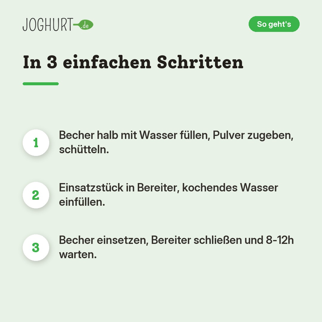 EasiYo fettfreier Joghurt Natur – So geht's · kachel B