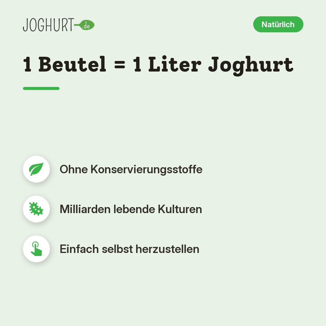 EasiYo Joghurt fettarm nach griechischer Art – Vorteile · kachel A