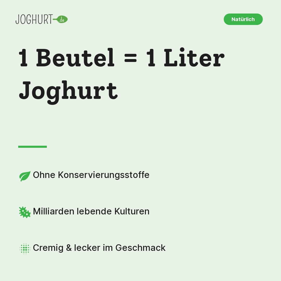 EasiYo Joghurt Salted Caramel – Vorteile · kachel A