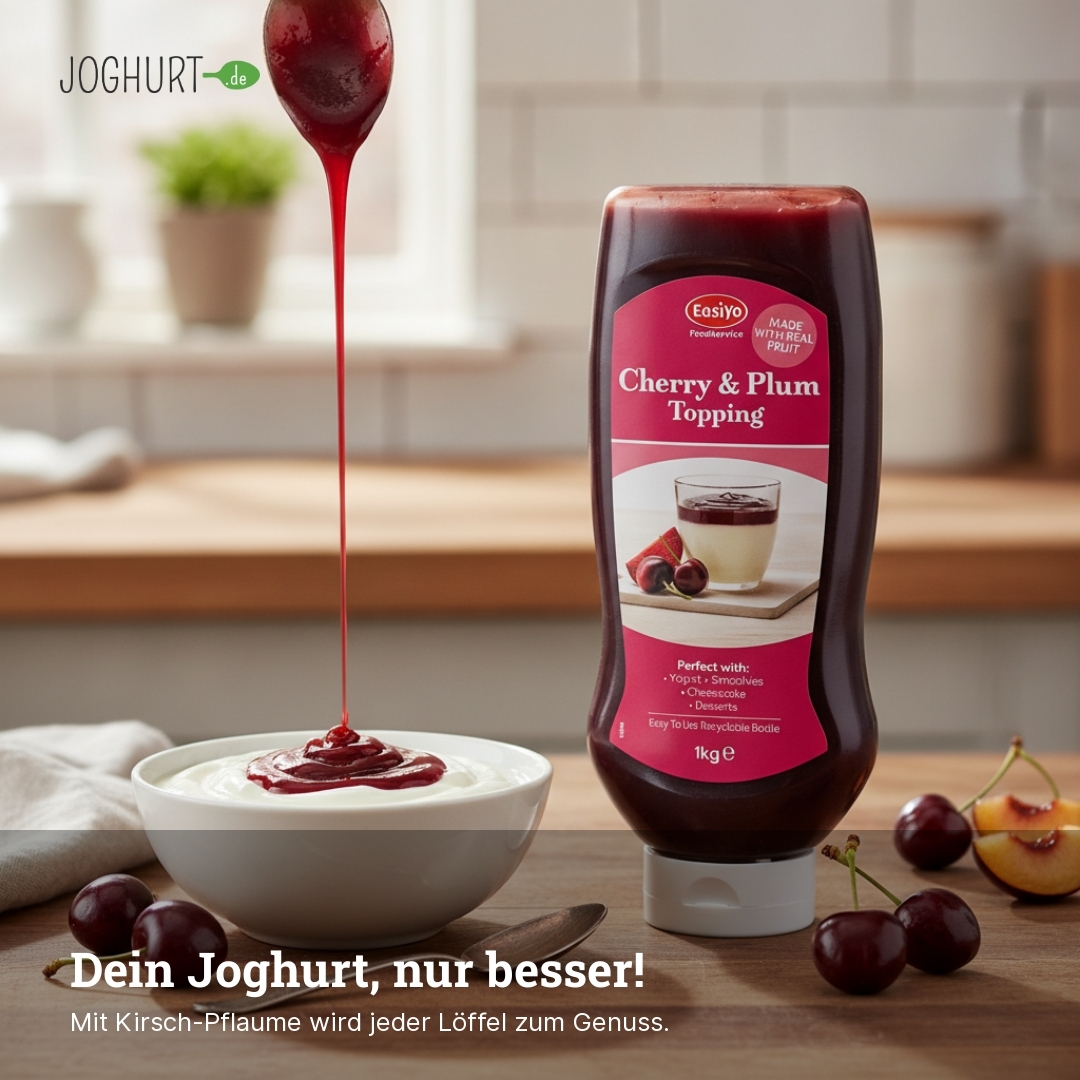 EasiYo Kirsch-Pflaumen-Fruchttopping – Lifestyle · kachel C