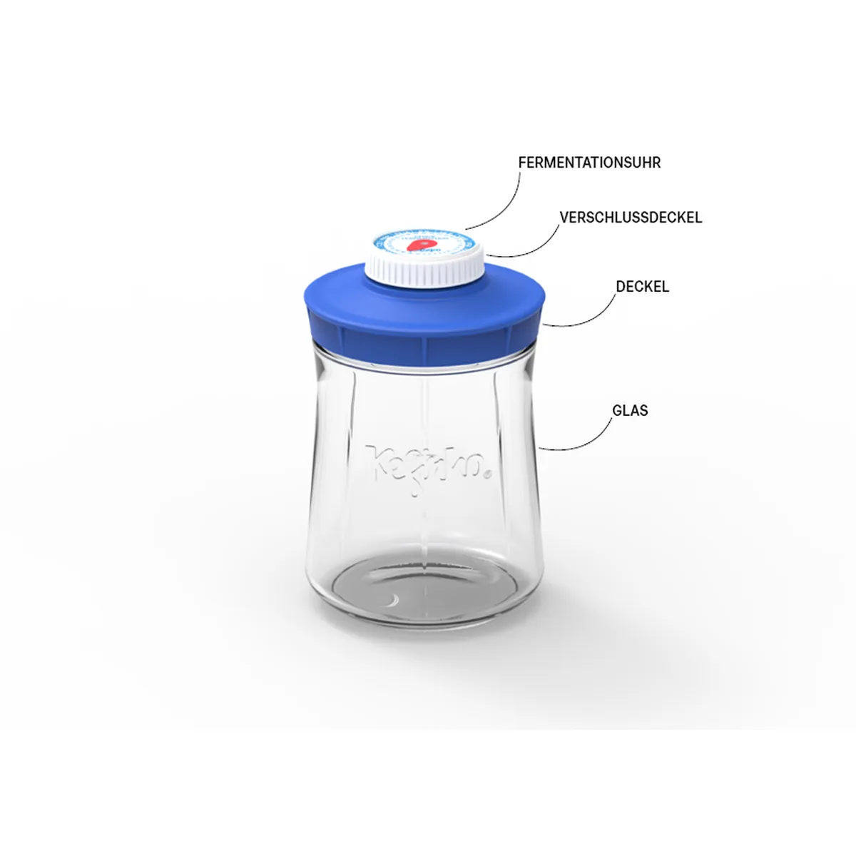 Bestandteile der KefirKo Vorratsflasche