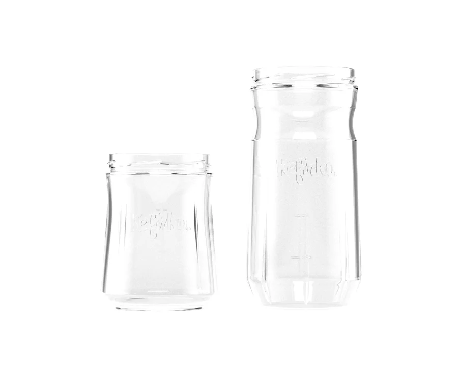 Glasbehälter von KefirKo in 900 ml und 1,4 l